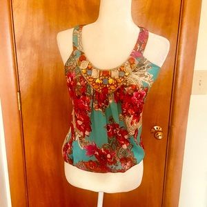 Flirty Classic Cache Top with Gemstones